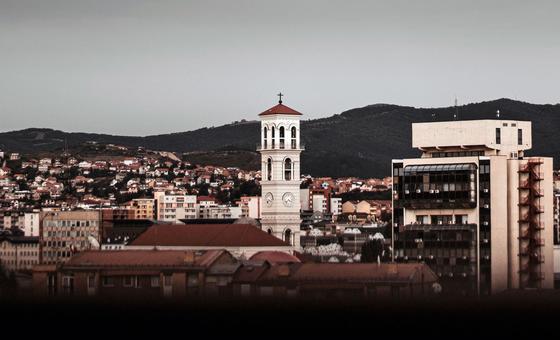 科索沃首府普里什蒂纳。